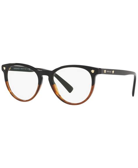 versace round eyewear plastic frame 3259|Versace™ VE3257 Round Eyeglasses .